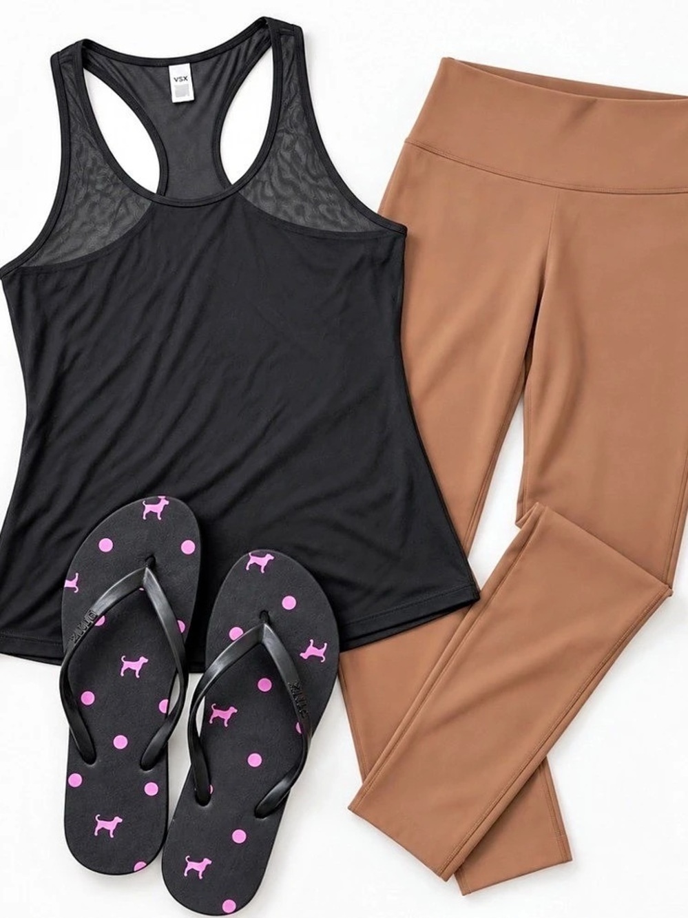 Victoria's Secret Black & Brown Active Set NWT